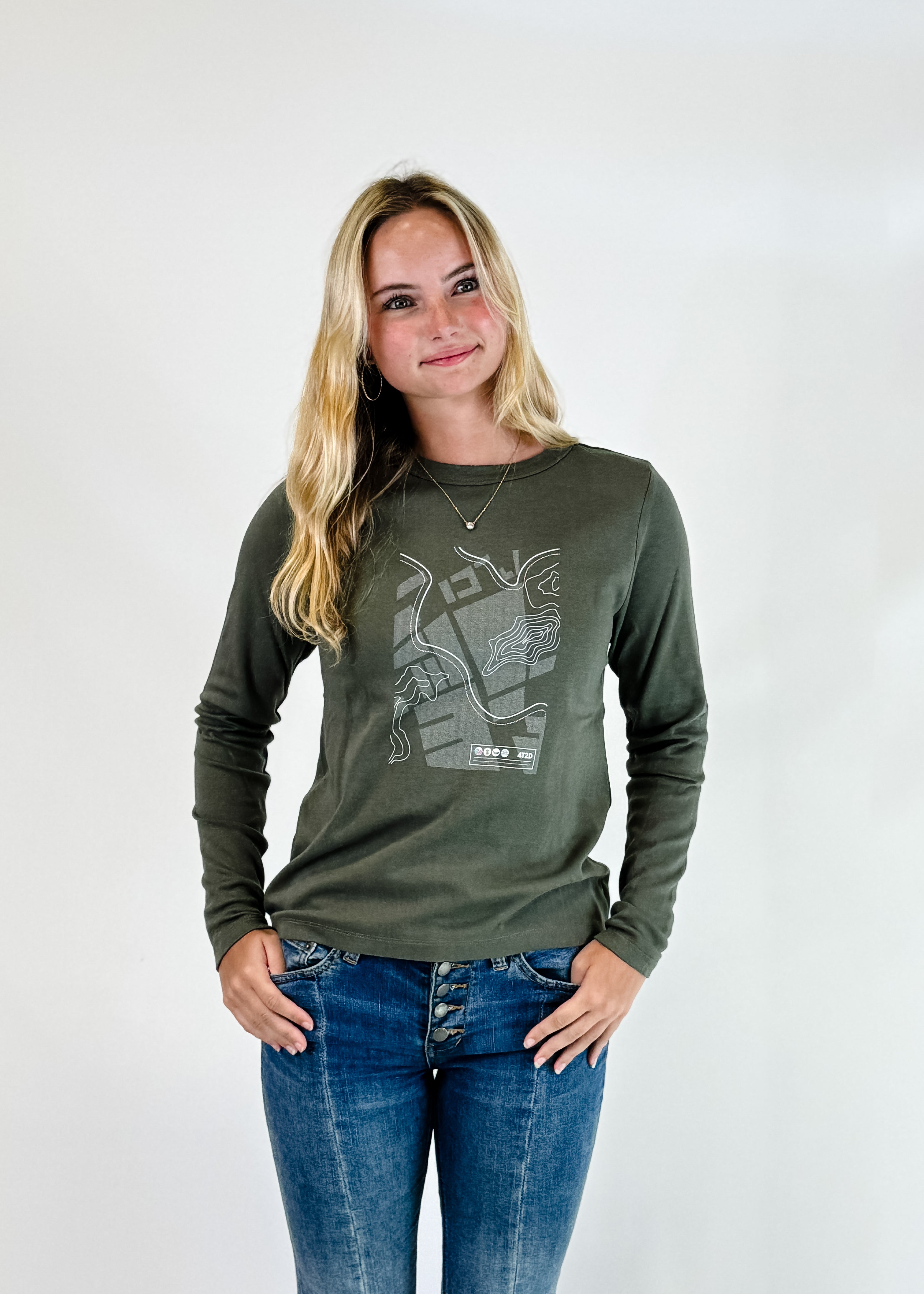 Women's Graphic Interlock Long Sleeve STCH Tee