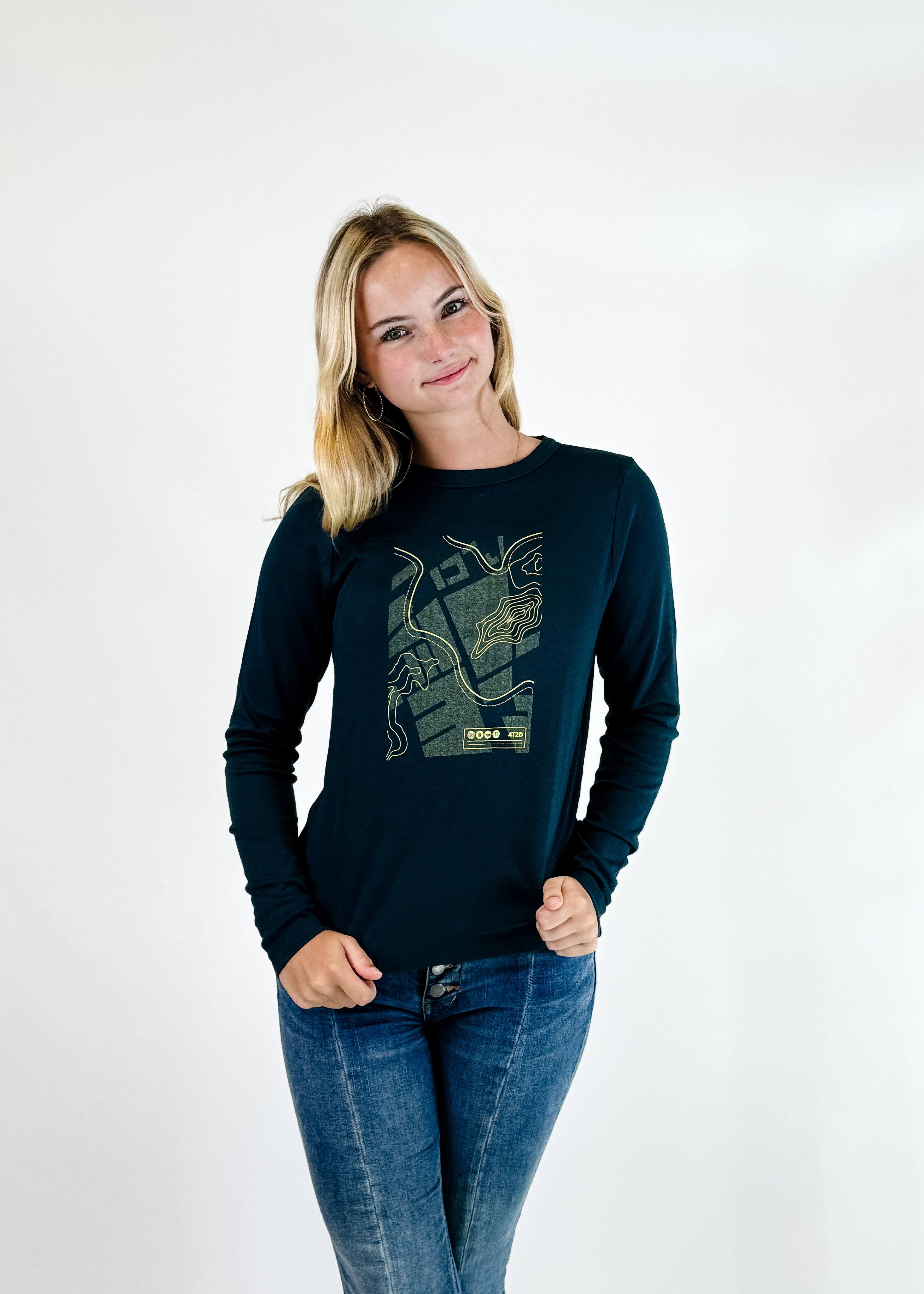 Women's Graphic Interlock Long Sleeve STCH Tee