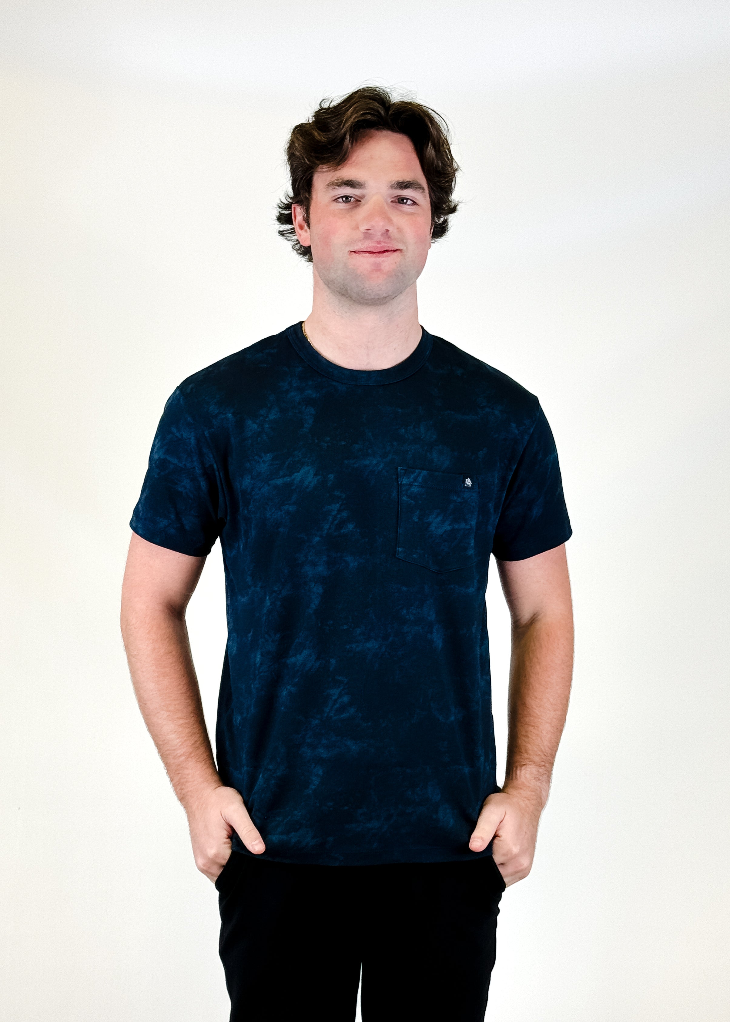 Men's Washed Oasis Interlock PKT Tee