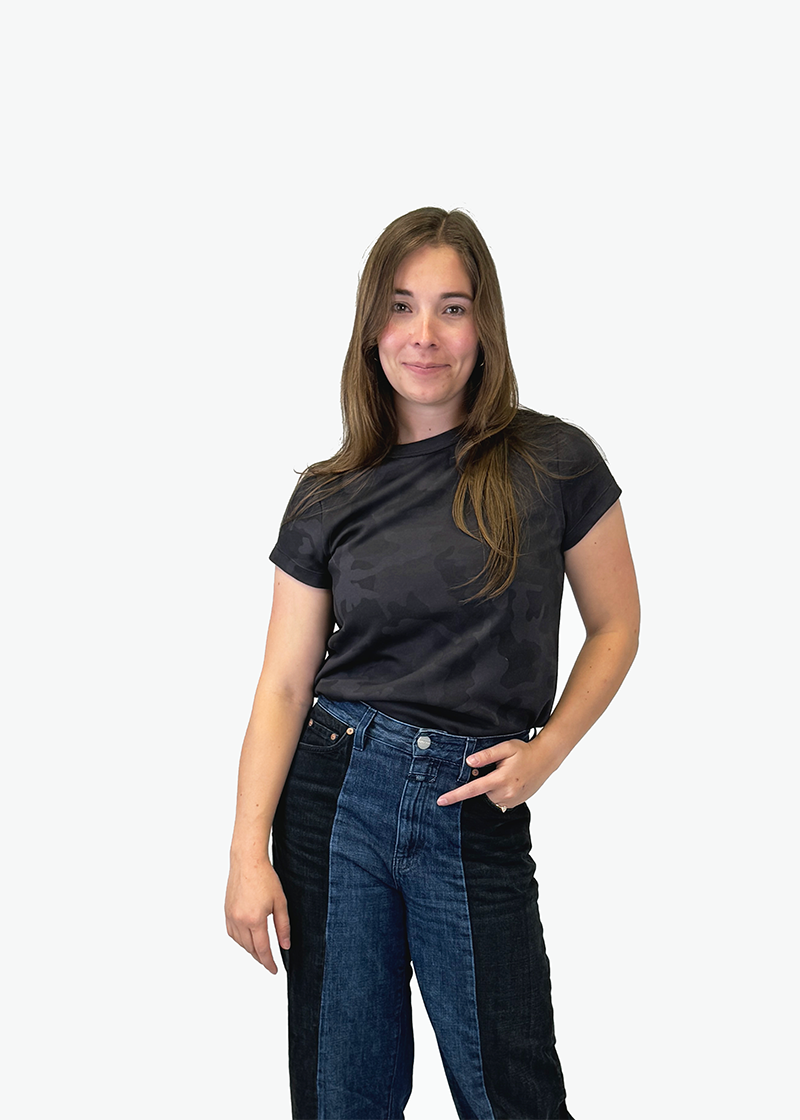 Women's Printed Interlock STCH Tee